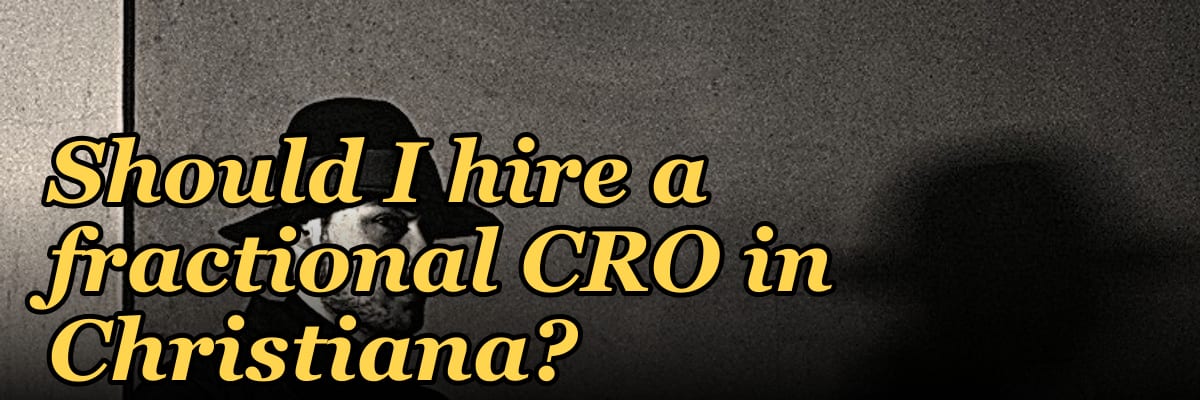 Should I hire a fractional CRO in Christiana?