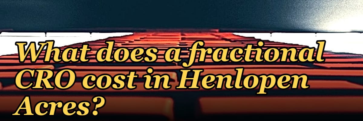 What does a fractional CRO cost in Henlopen Acres?