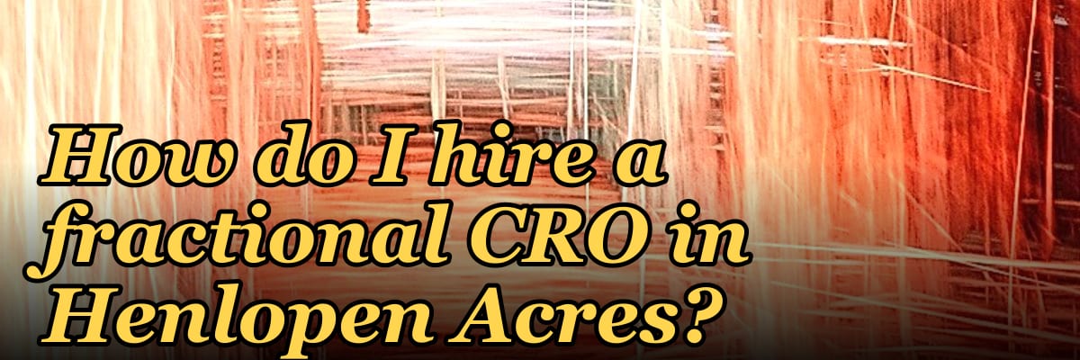 How do I hire a fractional CRO in Henlopen Acres?