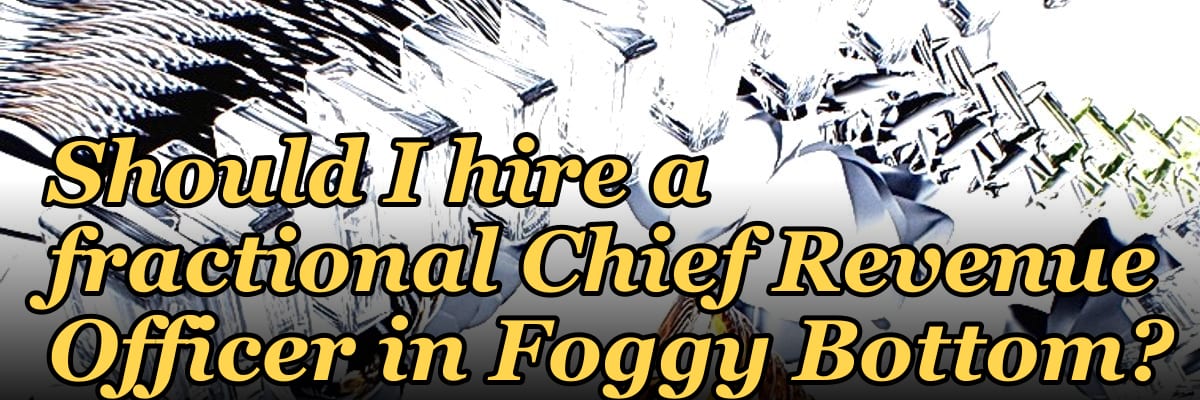 Should I hire a fractional Chief Revenue Officer in Foggy Bottom?