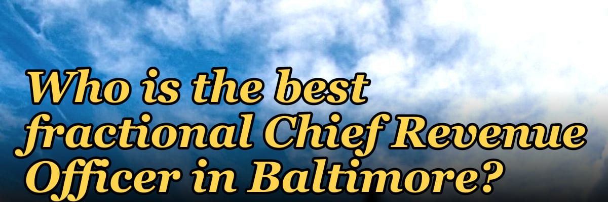 Who is the best fractional Chief Revenue Officer in Baltimore?