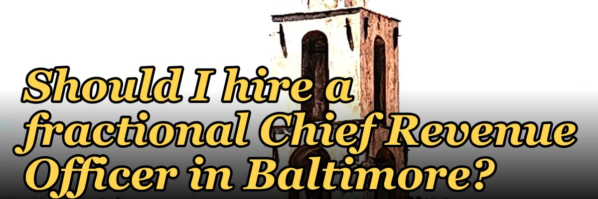 Should I hire a fractional Chief Revenue Officer in Baltimore?