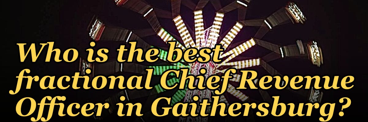 Who is the best fractional Chief Revenue Officer in Gaithersburg?