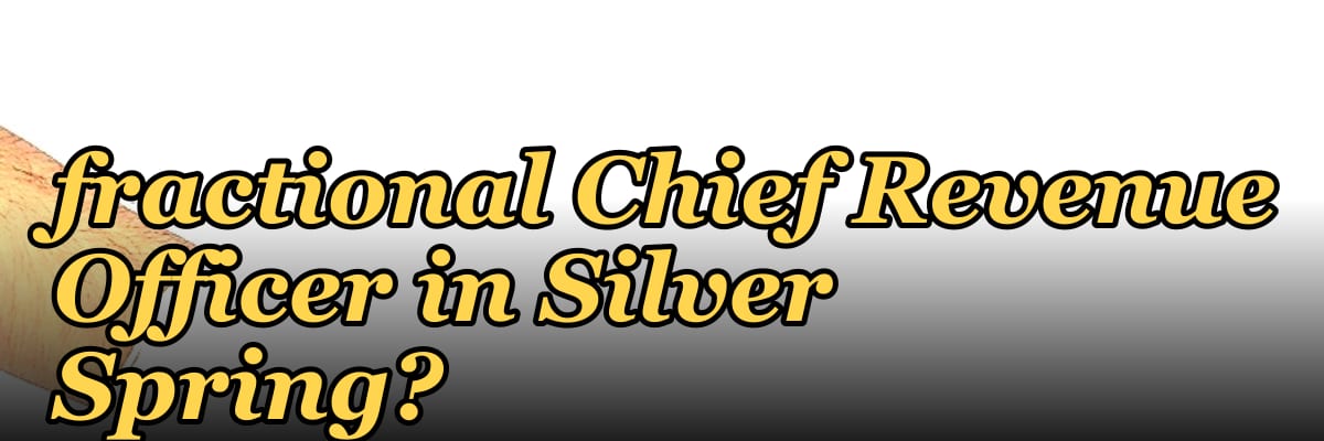 Should I hire a fractional Chief Revenue Officer in Silver Spring?