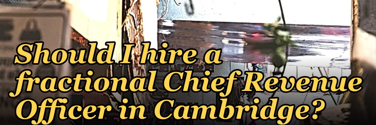 Should I hire a fractional Chief Revenue Officer in Cambridge?