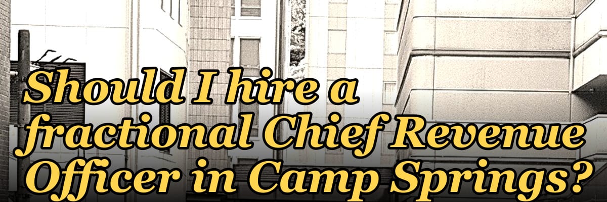 Should I hire a fractional Chief Revenue Officer in Camp Springs?
