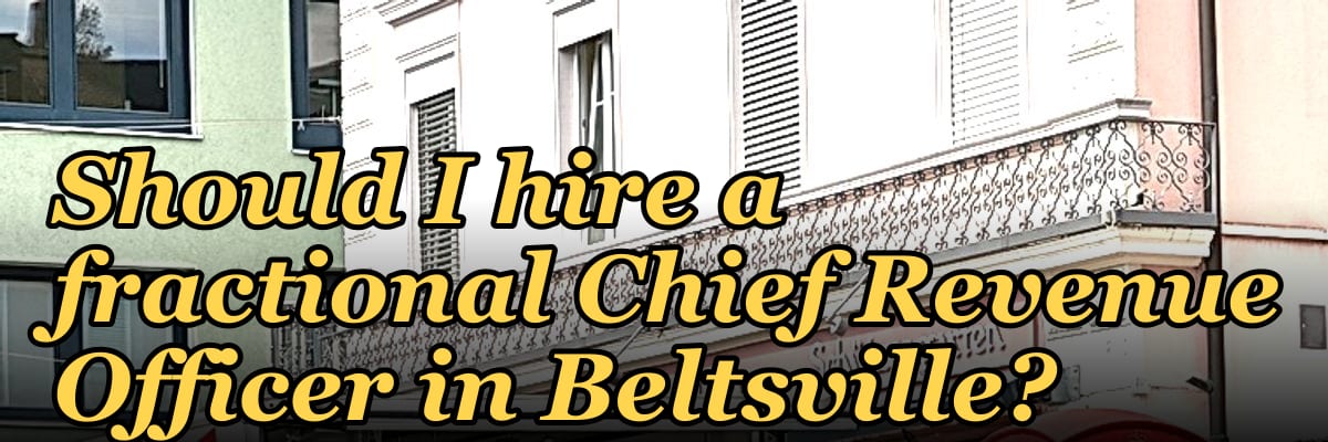 Should I hire a fractional Chief Revenue Officer in Beltsville?