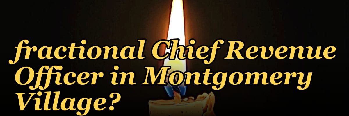 Should I hire a fractional Chief Revenue Officer in Montgomery Village?