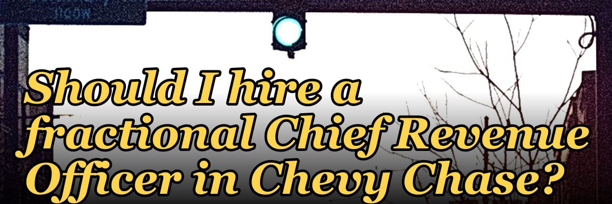 Should I hire a fractional Chief Revenue Officer in Chevy Chase?
