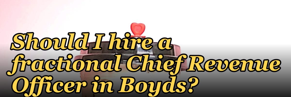 Should I hire a fractional Chief Revenue Officer in Boyds?