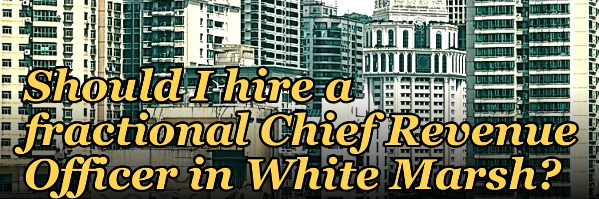 Should I hire a fractional Chief Revenue Officer in White Marsh?