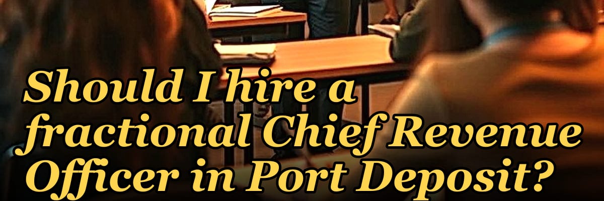 Should I hire a fractional Chief Revenue Officer in Port Deposit?