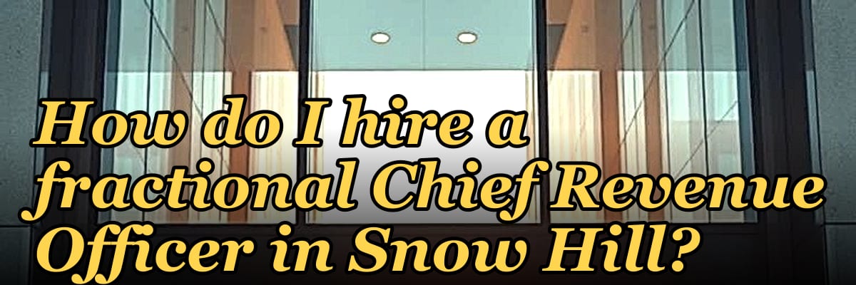 How do I hire a fractional Chief Revenue Officer in Snow Hill?
