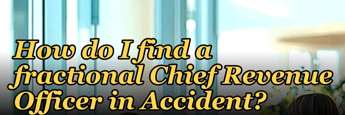 How do I find a fractional Chief Revenue Officer in Accident?