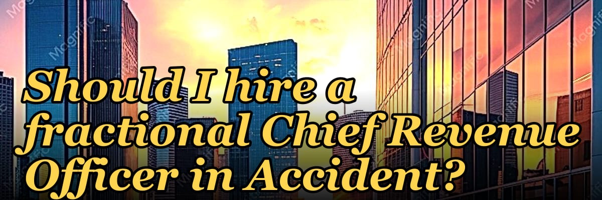 Should I hire a fractional Chief Revenue Officer in Accident?