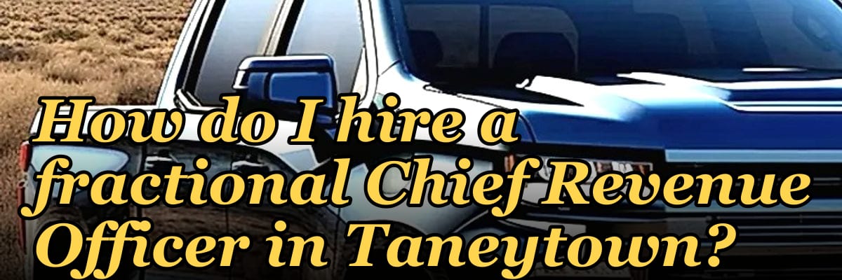 How do I hire a fractional Chief Revenue Officer in Taneytown?