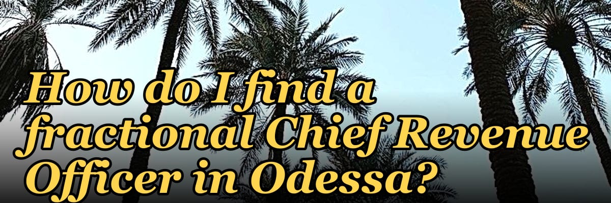 How do I find a fractional Chief Revenue Officer in Odessa?