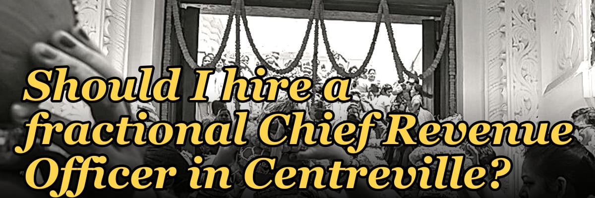 Should I hire a fractional Chief Revenue Officer in Centreville?