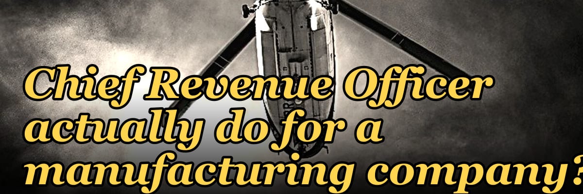 What does a fractional Chief Revenue Officer actually do for a manufacturing company?