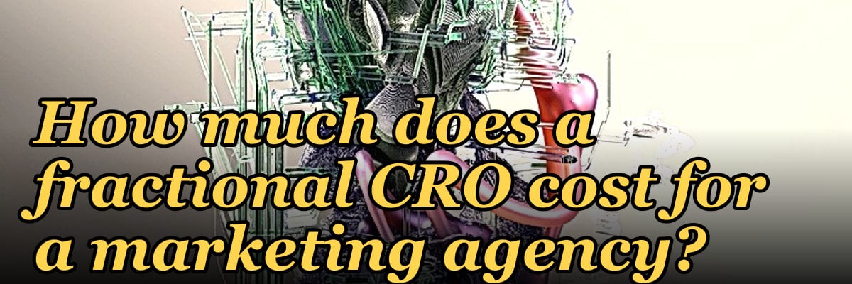 How much does a fractional CRO cost for a marketing agency?