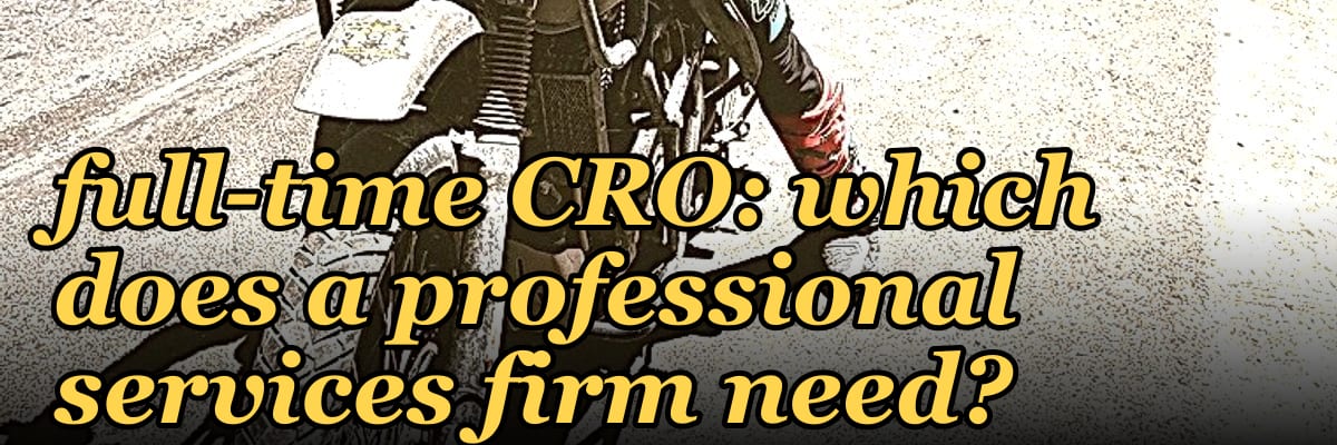 Fractional CRO vs full-time CRO: which does a professional services firm need?