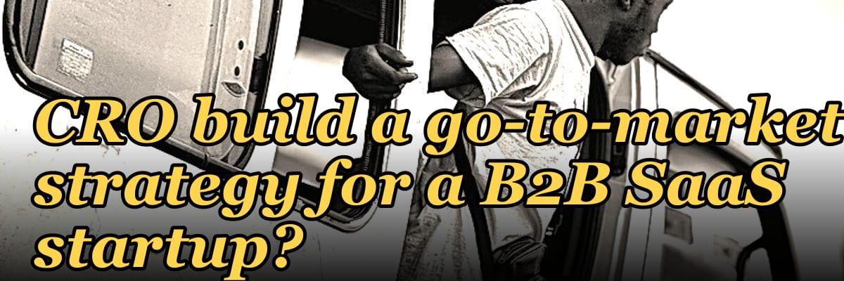 How does a fractional CRO build a go-to-market strategy for a B2B SaaS startup?