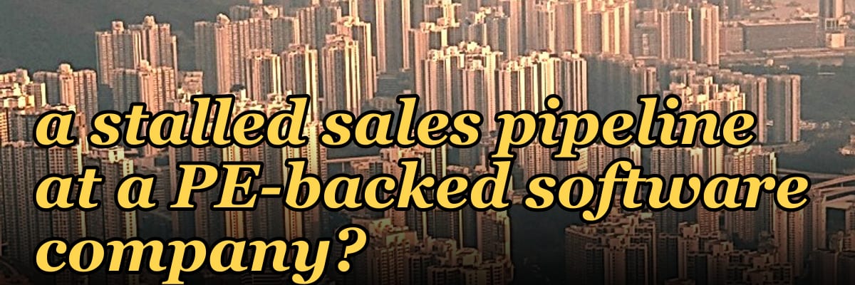 Can a fractional CRO fix a stalled sales pipeline at a PE-backed software company?
