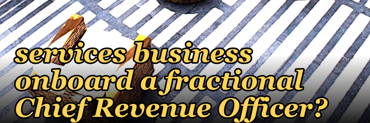 How does a $10M–$50M ARR services business onboard a fractional Chief Revenue Officer?