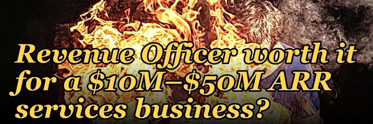 Is a fractional Chief Revenue Officer worth it for a $10M–$50M ARR services business?