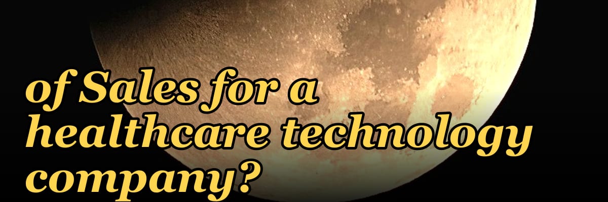 What's the difference between a CRO and a VP of Sales for a healthcare technology company?