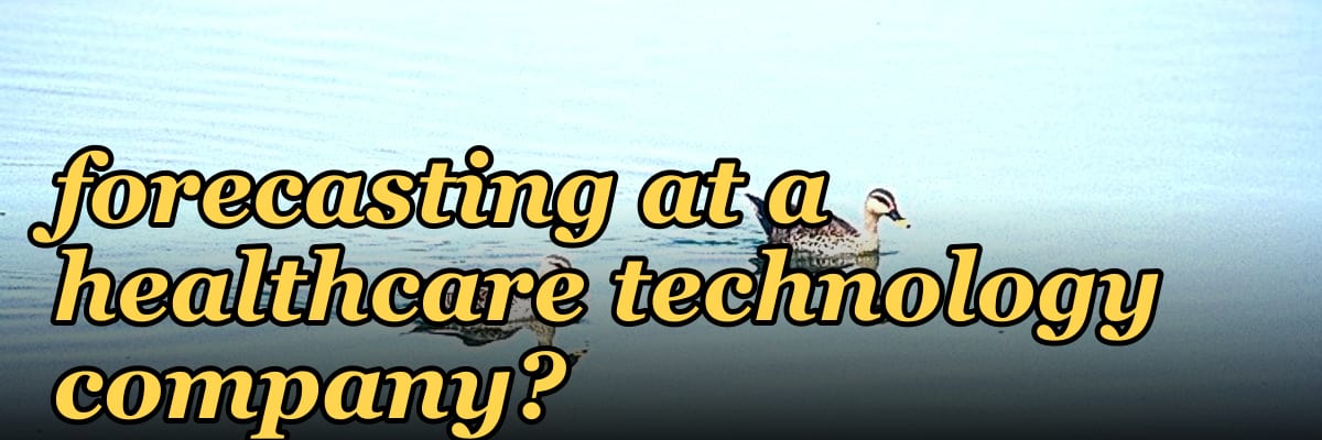 How does a fractional CRO improve sales forecasting at a healthcare technology company?