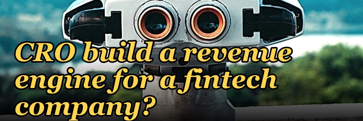 How does a fractional CRO build a revenue engine for a fintech company?