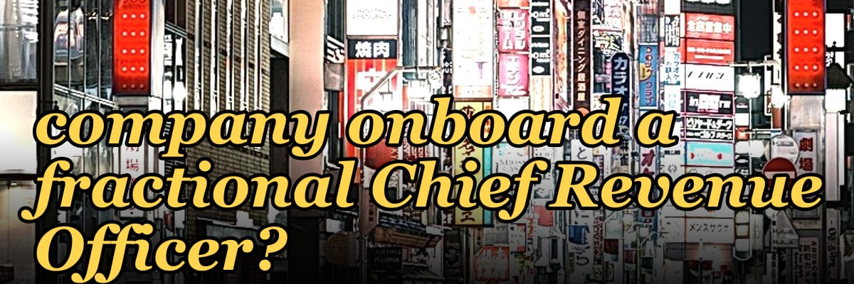 How does a fintech company onboard a fractional Chief Revenue Officer?