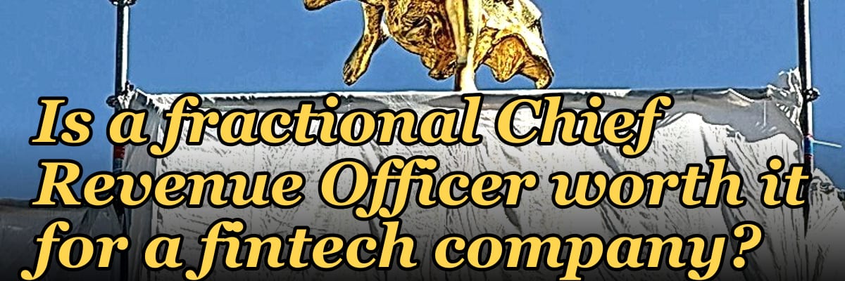 Is a fractional Chief Revenue Officer worth it for a fintech company?