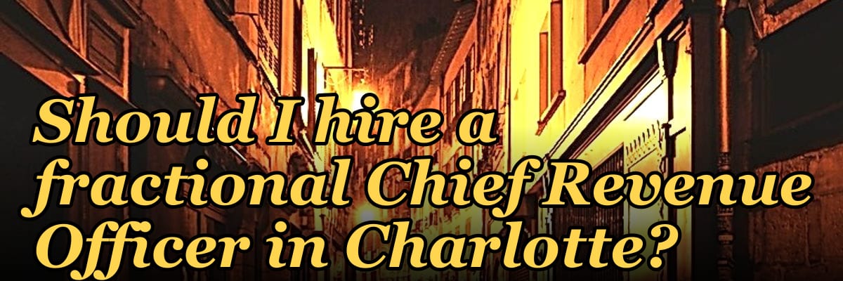 Should I hire a fractional Chief Revenue Officer in Charlotte?