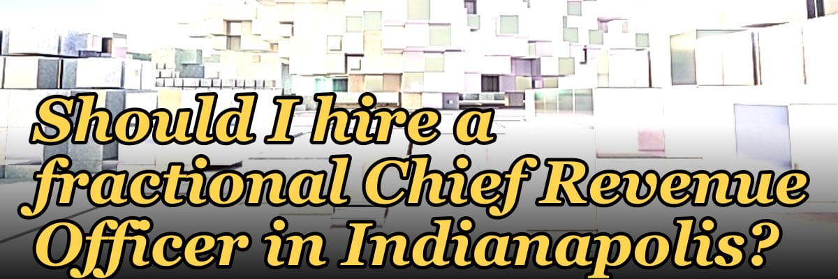 Should I hire a fractional Chief Revenue Officer in Indianapolis?