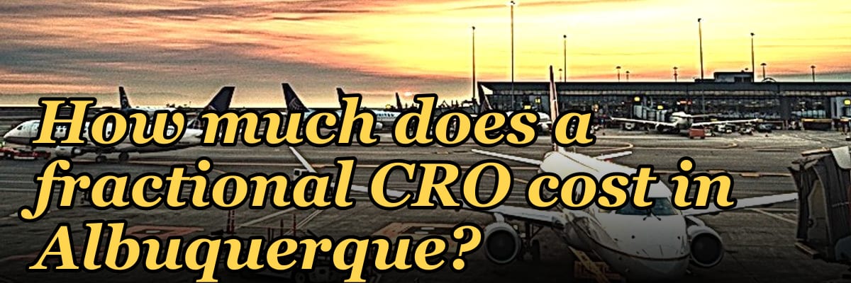 How much does a fractional CRO cost in Albuquerque?