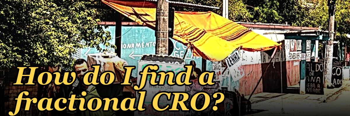 How do I find a fractional CRO?