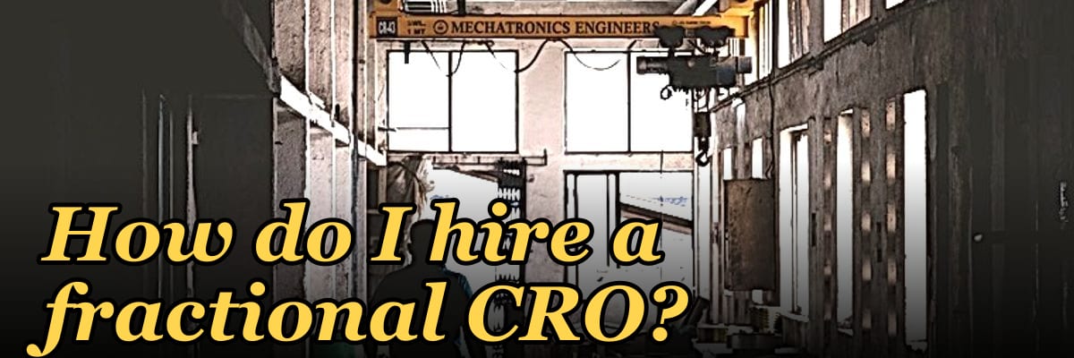 How do I hire a fractional CRO?