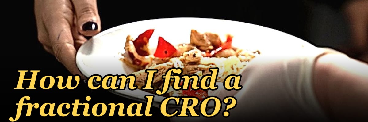 How can I find a fractional CRO?