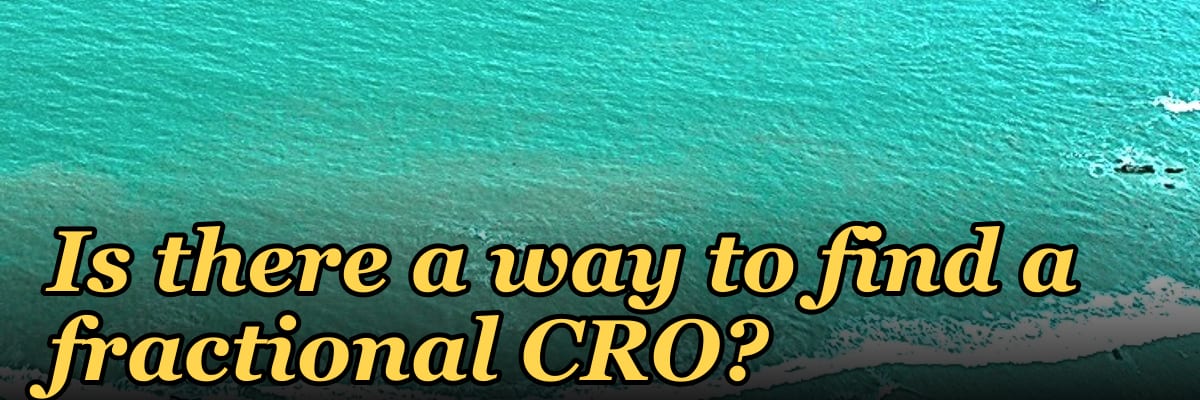 Is there a way to find a fractional CRO?