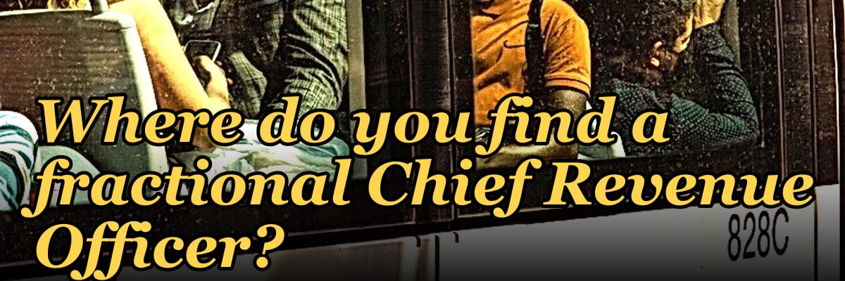 Where do you find a fractional Chief Revenue Officer?