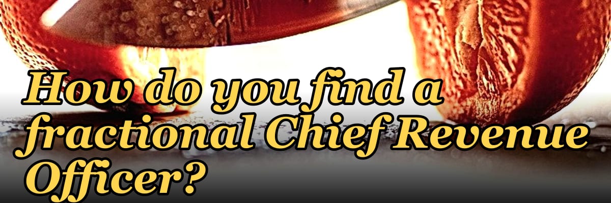 How do you find a fractional Chief Revenue Officer?