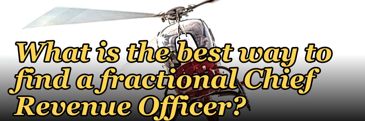 What is the best way to find a fractional Chief Revenue Officer?