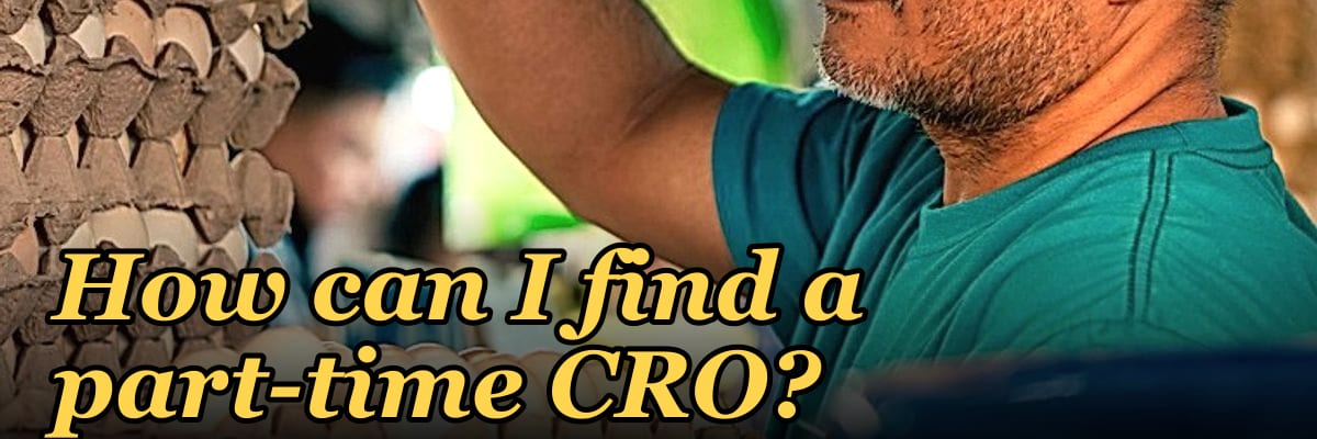 How can I find a part-time CRO?