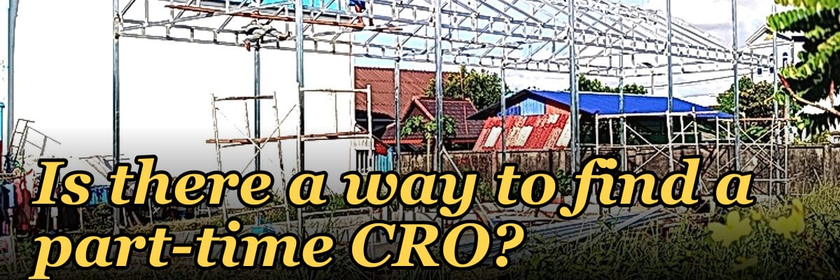 Is there a way to find a part-time CRO?