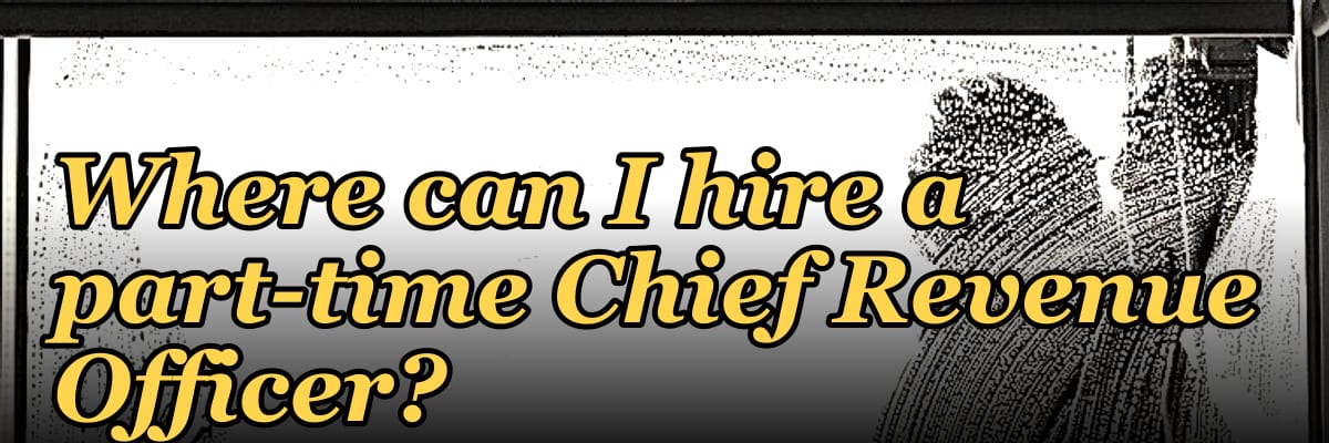 Where can I hire a part-time Chief Revenue Officer?