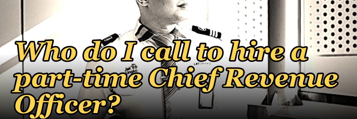 Who do I call to hire a part-time Chief Revenue Officer?