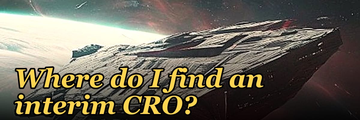 Where do I find an interim CRO?