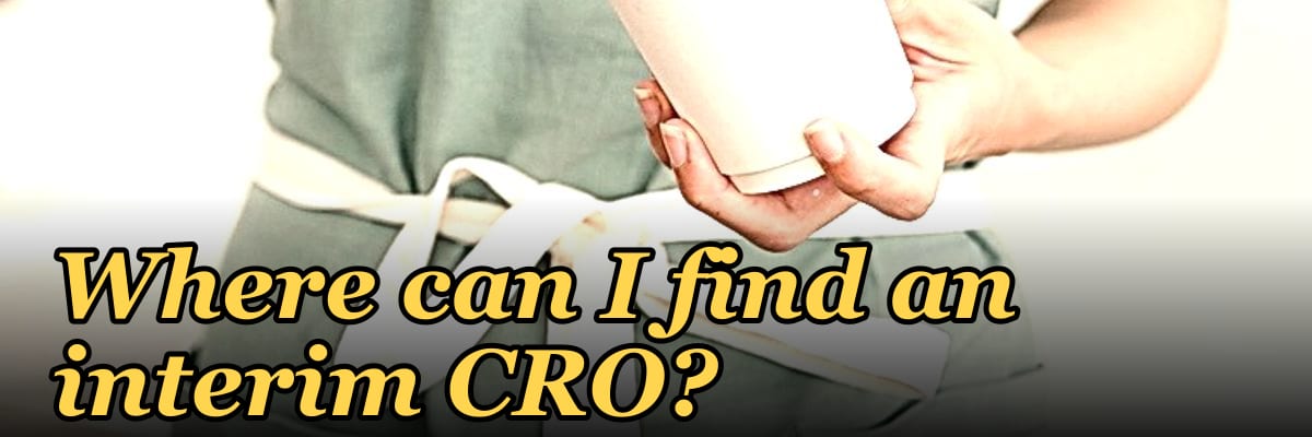 Where can I find an interim CRO?